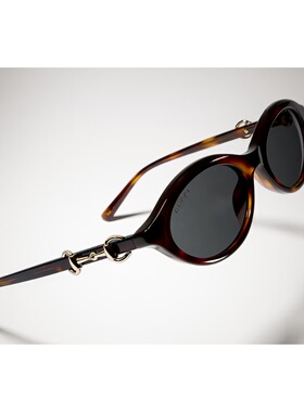 GUCCI 女士眼镜 A000Q0J07402312 AW2026 灰色 ACETATE SUNGLASSE