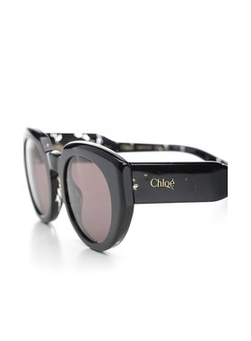 1h可退 CHLOÉ 女士太阳镜 CH0311S003 SS2025 黑色 Panthos Sungl