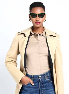 潮奢 Burberry 巴宝莉 女士 太阳眼镜 green绿色 舒适时尚