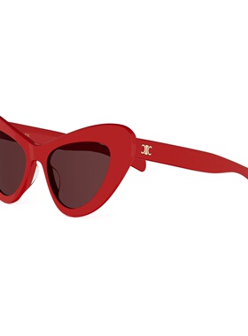 CELINE 女士眼镜 CL40339U66E AW2026 红色 全框太阳镜