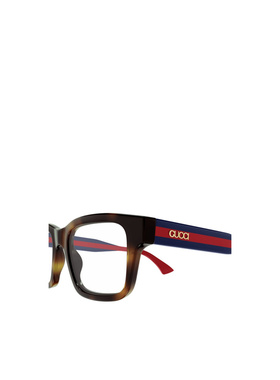 GUCCI 男士眼镜 GG1865O008 SS2025 红色 方框平光镜古驰