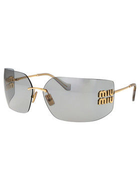 MIU MIU 女士太阳镜 0MU54YS5AK30B SS2025 金色 0MU 54YS