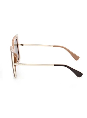 MAX MARA 女士眼镜 MM005150E AW2025 棕色 徽标太阳镜配饰