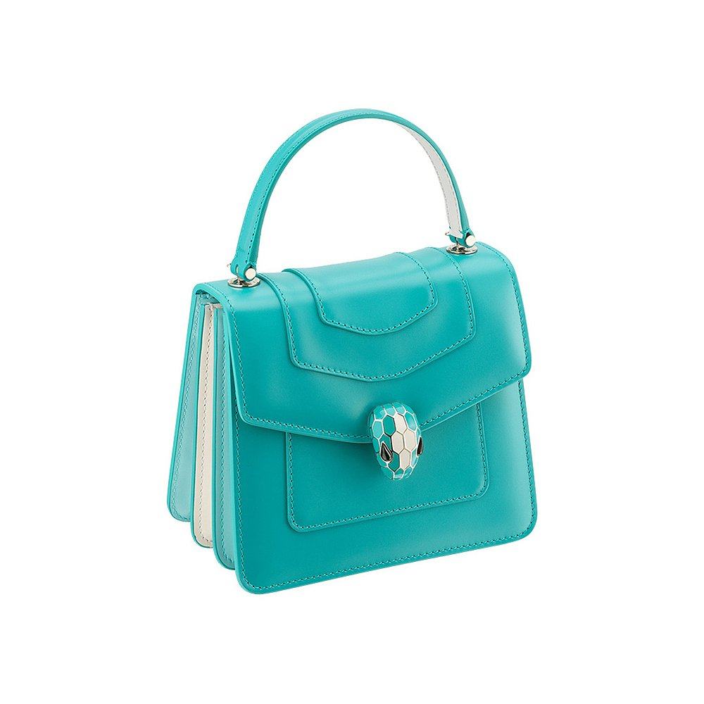 香港直邮bvlgari女士绿色手提包 天猫国际香港直购女士包袋