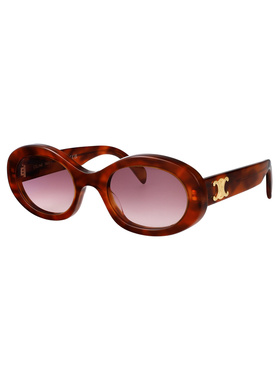 CELINE 女士眼镜 CL40194U53Z SS2026 棕色 全框太阳镜配饰