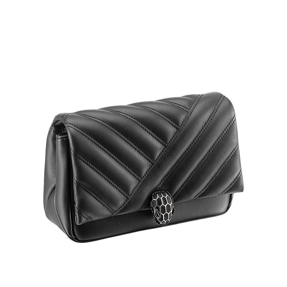 香港直邮bvlgari黑色女士单肩包 天猫国际香港直购女士包袋