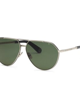 PHILIPP PLEIN 男士太阳镜 SPP007V583V CO 银色 【付后1h可退】