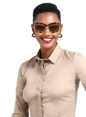 潮奢 LOEWE 罗意威 女士 太阳眼镜 brown棕色 舒适时尚