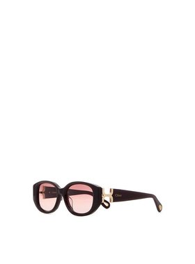 CHLOÉ 女士太阳镜 CH0237SK00354 AW2025 酒红色 Chloe Sunglasse