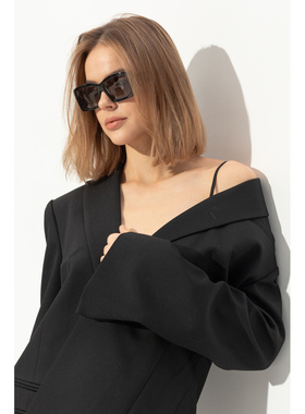1h可退 JACQUEMUS 女士太阳镜 JAC600C1SUN CO 黑色 Sunglasses