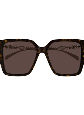 GUCCI 女士眼镜 GG1967S003 CO 棕色 几何太阳镜古驰配饰