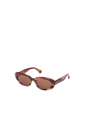 MAX MARA 女士眼镜 MM019668E SS2026 棕色 全框太阳镜