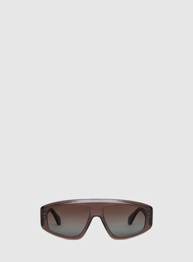 ALAIA 女士太阳镜 AA4L0092S001768 AW2026 棕色 Aviator shield