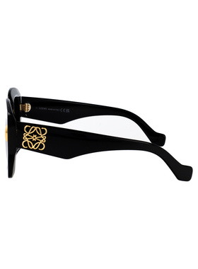 1h可退 LOEWE 女士眼镜 LW40129U01B CO 黑色 几何框太阳镜罗意威