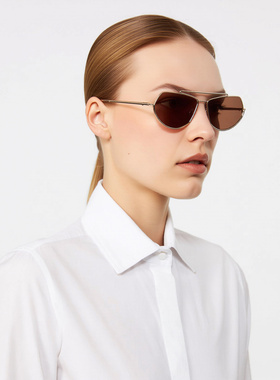 MAX MARA 女士太阳镜 2614801026002002 SS2026 棕色