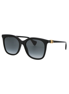 GUCCI 女士眼镜 GG1071S001 SS2026 黑色 GG 猫眼框太阳眼镜