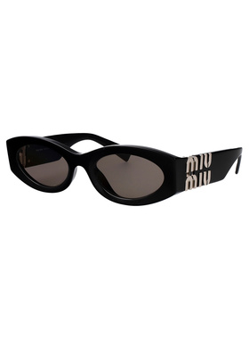 MIU MIU 女士太阳镜 0MU11WS16K80Q SS2026 黑色 0MU 11WS