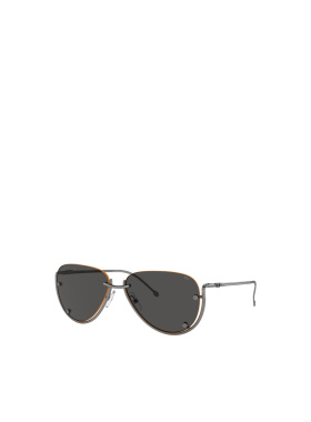 DIESEL 女士眼镜 DL100310487 SS2026 灰色 几何太阳镜