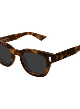 SAINT LAURENT 男士眼镜 SL838006 SS2026 棕色 椭圆形太阳镜