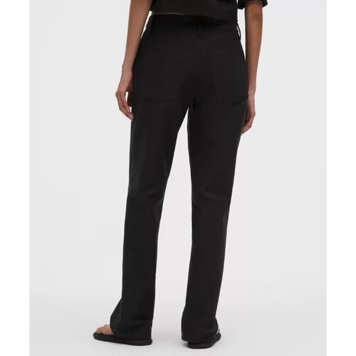 lululemon Easyfive中腰宽松直筒裤常规版休闲裤 - 图1