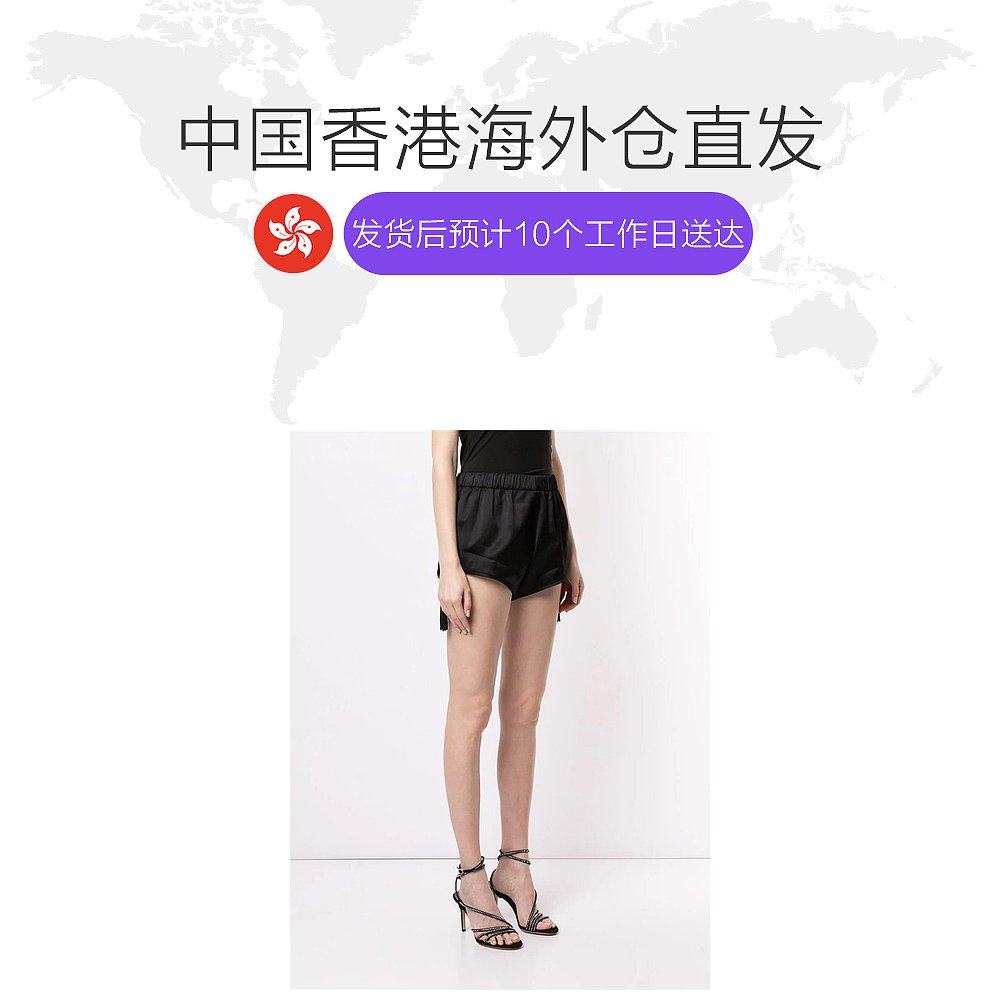 香港直邮圣罗兰女士黑色流苏短裤 天猫国际香港直购休闲裤
