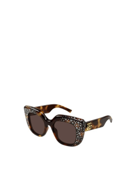 GUCCI 女士眼镜 GG2030S006 AW2026 花色 蝴蝶框太阳镜