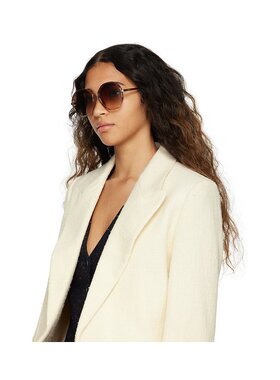 1h可退 CHLOÉ 女士眼镜 CH0133SA002 SS2025 棕色 CH0133SA