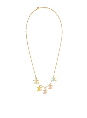 CELINE 女士项链 461CK6BRE14ML CO 黄色 金色饰面黄铜珐琅项链