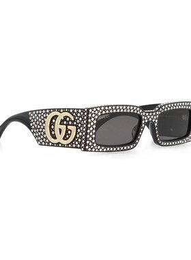GUCCI 女士眼镜 755254J07411012 AW2023 粉红色 Embellished ace
