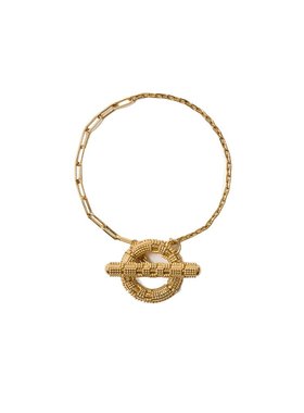 BURBERRY 女士项链 81205971 SS2026 金色 T字形手镯