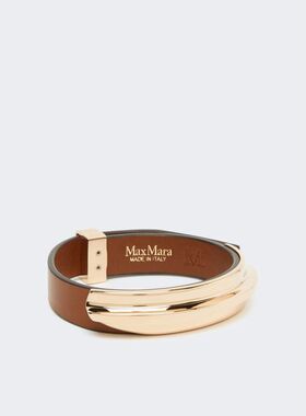 1h可退 MAX MARA 女士手链手镯 4756146106001 AW2026 金色 皮革