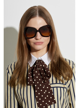 TOM FORD 女士太阳镜 FT122206052F CO 棕色 Sunglasses