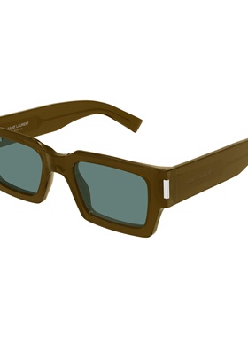 SAINT LAURENT 男士眼镜 SL572013 AW2026 绿色 【付后1h可退】