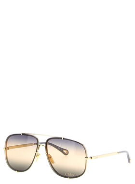 CHLOÉ 女士太阳镜 CH0348S005 AW2025 金色 全框太阳镜