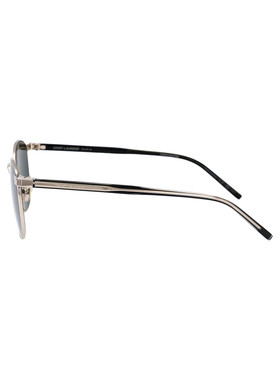 SAINT LAURENT 男士眼镜 SL747002 AW2024 灰色 徽标太阳镜