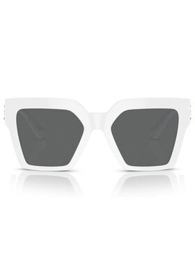 1h可退 VERSACE 女士眼镜 VE445831487 AW2025 白色 撞色粗边框太