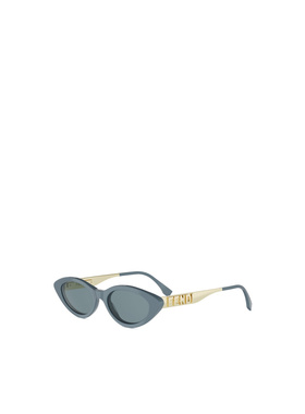 FENDI 女士眼镜 FE40202120V SS2026 蓝色 猫眼框太阳镜