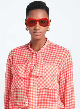 1h可退 潮奢 Marni 玛尼 女士 太阳眼镜 red红色 舒适时尚