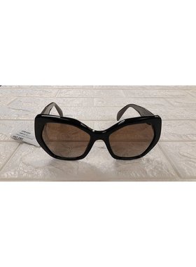 PRADA 女士太阳镜 0PR16SS1AB1X1 SS2025 黑色 全框太阳镜普拉达
