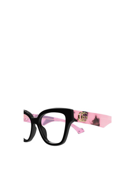 GUCCI 女士眼镜 GG1424O012 CO 黑色 古驰几何框平光镜