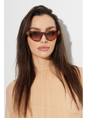 CHLOÉ 女士太阳镜 CH0350S0002 SS2026 棕色 Sunglasses