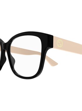 GUCCI 女士眼镜 GG1340O007 SS2025 花色几何框 古驰平光镜