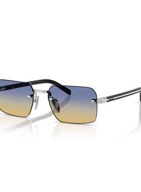 PRADA 男士眼镜 PRD55S1BC50E SS2026 灰色 徽标太阳镜