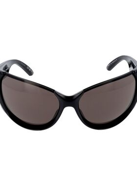 1h可退 BALENCIAGA 女士眼镜 BB0201S001 CO 黑色巴黎世家太阳镜