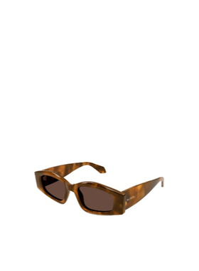 ALAIA 女士眼镜 AA0079S002780 AW2025 棕色 矩形太阳镜