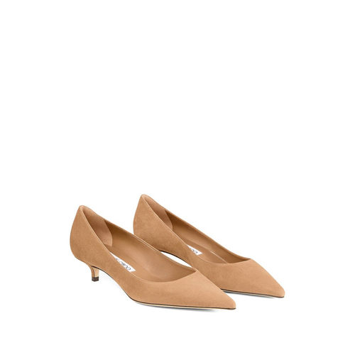 JIMMY CHOO 女士高跟鞋 AMELIASUETOFFEE AW2026 浅棕色单鞋 - 图2