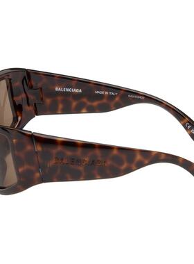 Balenciaga 巴黎世家 男士 棕色 Havana Extreme 太阳镜 BB0461S0