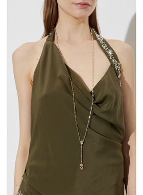 ALEXANDER MCQUEEN 女士项链 A00024J16GS1953 AW2026水晶吊坠