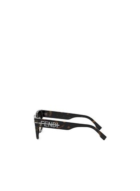 FENDI 男士眼镜 FE40078I52E AW2024 绿色 几何太阳镜