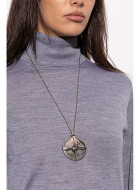 VERSACE 女士项链 10261391A179814JTF0 AW2026 银色